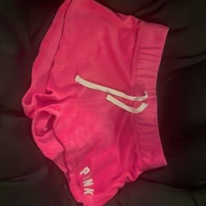 PINK Velour short shorts